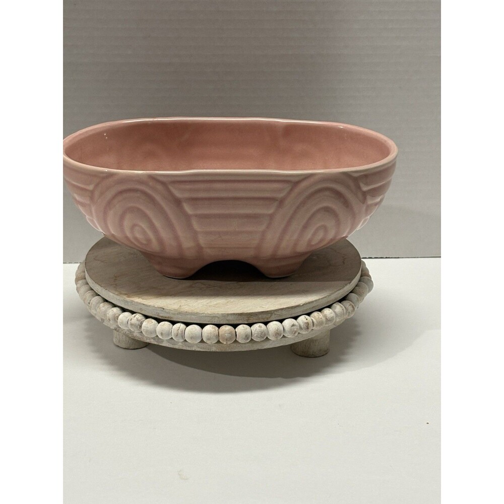 Vintage McCoy Brush Pottery Planter Footed #806 USA Mid Century